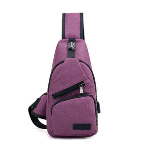 Hot Sale Men Waterproof USB Charge Anti Theft Security Travel Shoulder Bag Man Crossbody Messenger Casual Bag Popular