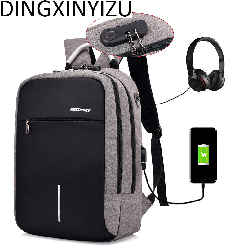 DINGXINYIZU USB Charge Anti-Theft Laptop Men Backpacks Waterproof Wome – USB BAGS