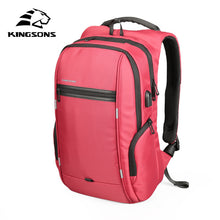 Kingsons 13/15/17 inchesLaptop Backpack External USB Charge Computer Backpacks Anti-theft Waterproof Bags for Men and  Women